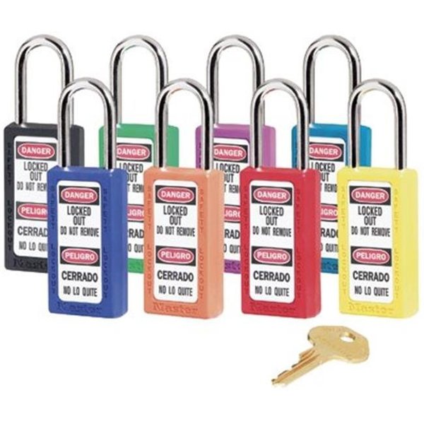 Master Lock Master Lock 470-411RED 6 Pin Tumbler Padlock Keyed Different Safety Lock; 6 Pin Tumbler Padlock Keyed Different Safety Lock -Box Of 6 Ea; No. 411 Safety Lockout Padlocks 470-411RED